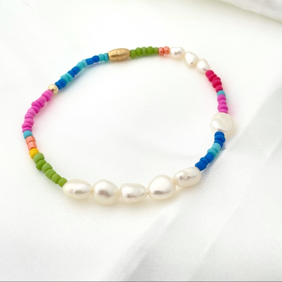 Set of 3 colorful Trendy Bead Bracelet - Picture 6 of 7